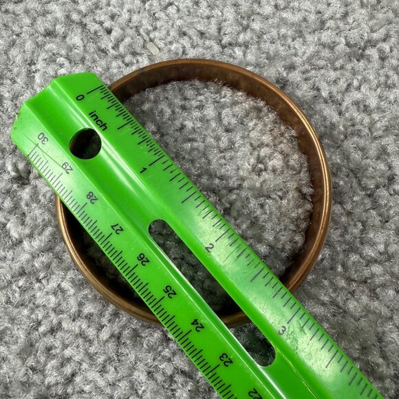 Vintage Gold-Tone Animal Print Bangle Bracelet Leopard Pattern Women - Picture 15 of 15